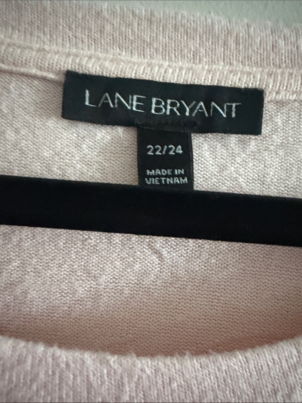 Lane Bryant Light Blush Faux Fur Cuff Tunic - Picture 2 of 5